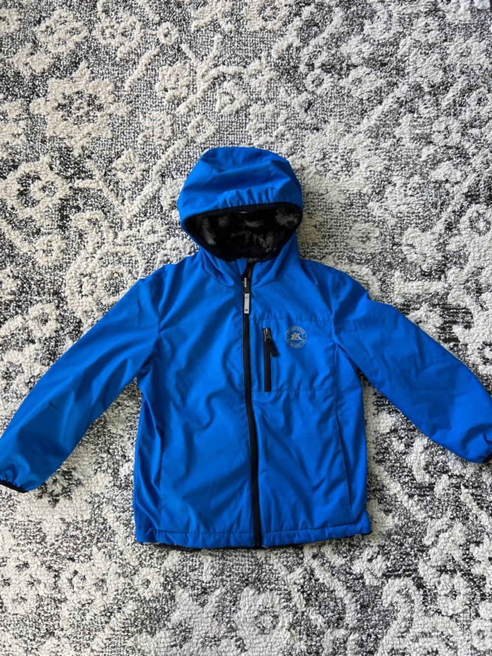 ZeroXposur Bright Blue Kids Hooded Rain Jacket